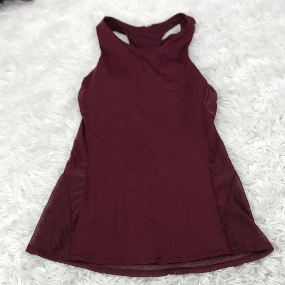 Lululemon Body Con Tank Deep Rouge